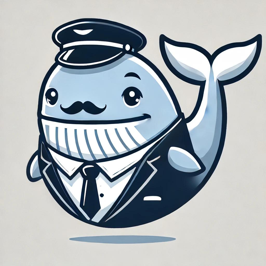 Stylish Whale Logo
